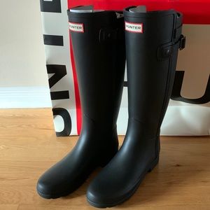 Hunter Rain Boots with boot socks